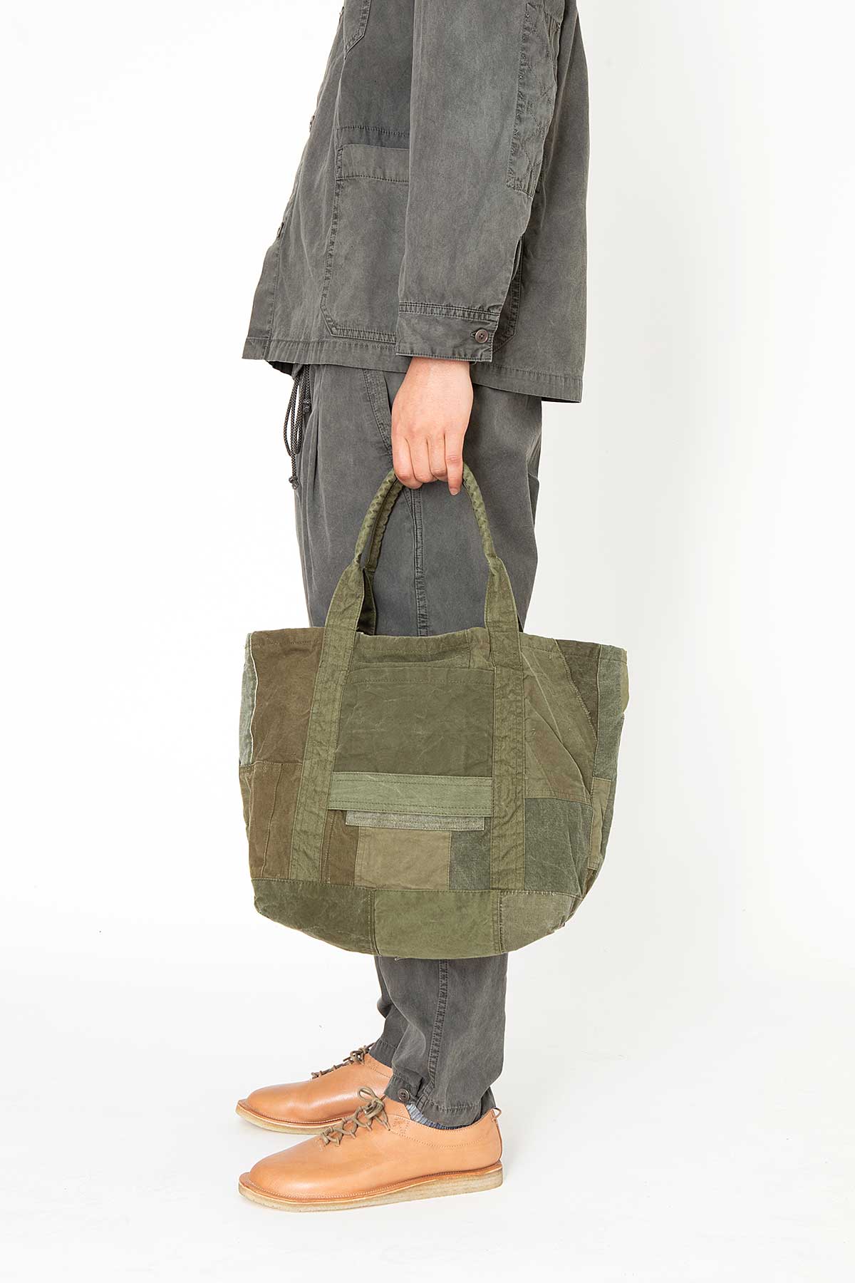 CARRY-ALL TOTE M UPCYCLED US ARMY CLOTH | hobo