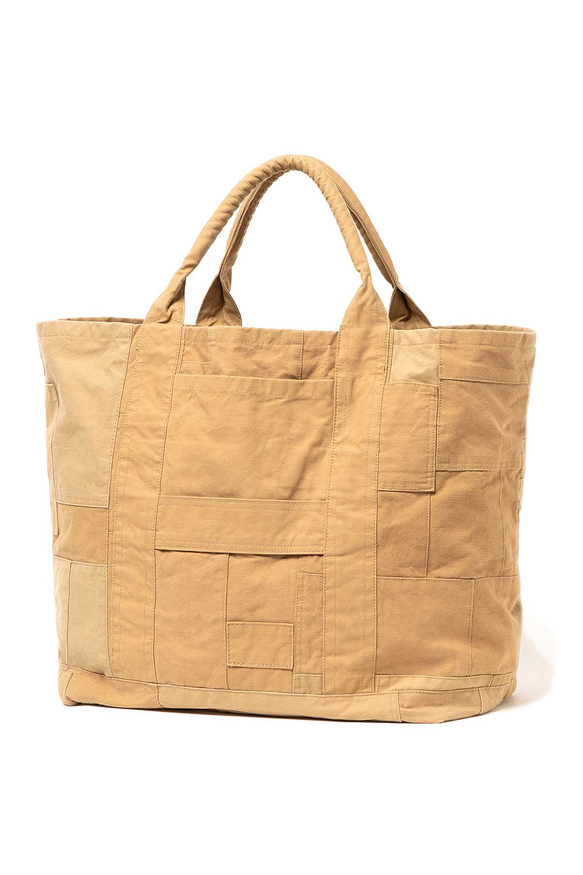 CARRY-ALL TOTE L UPCYCLED FRENCH ARMY CLOTH | hobo