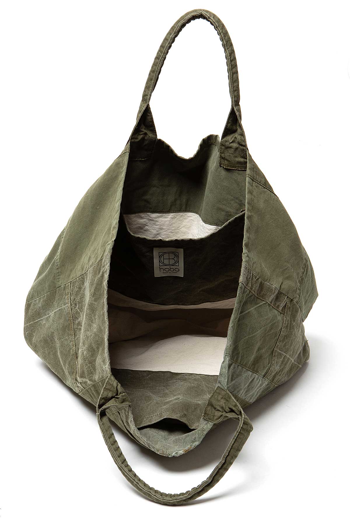 CARRY-ALL TOTE L UPCYCLED US ARMY CLOTH | hobo